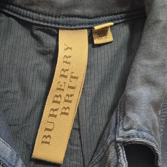 BURBERRY Blue Utility Jacket - Picture 11 of 12